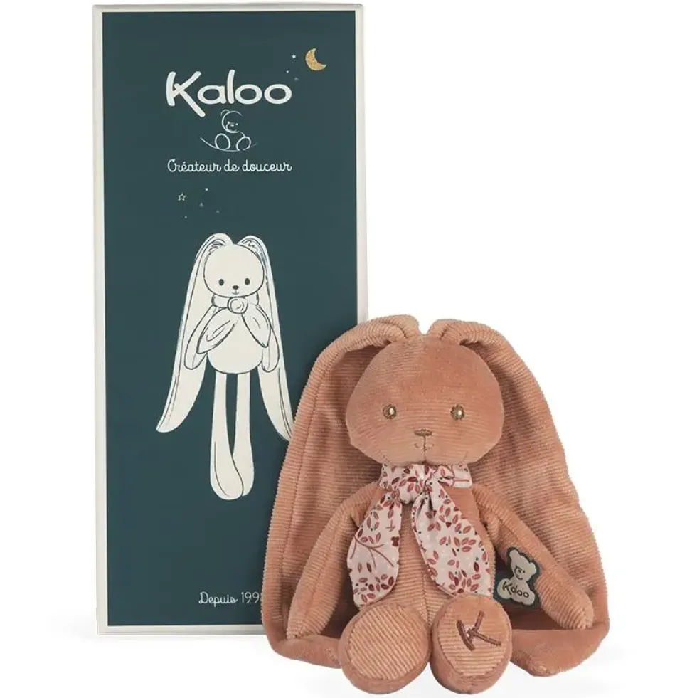 PELUCHE LAPINOO - PELUCHE PANTIN LAPIN TERRACOTTA - 25 CM