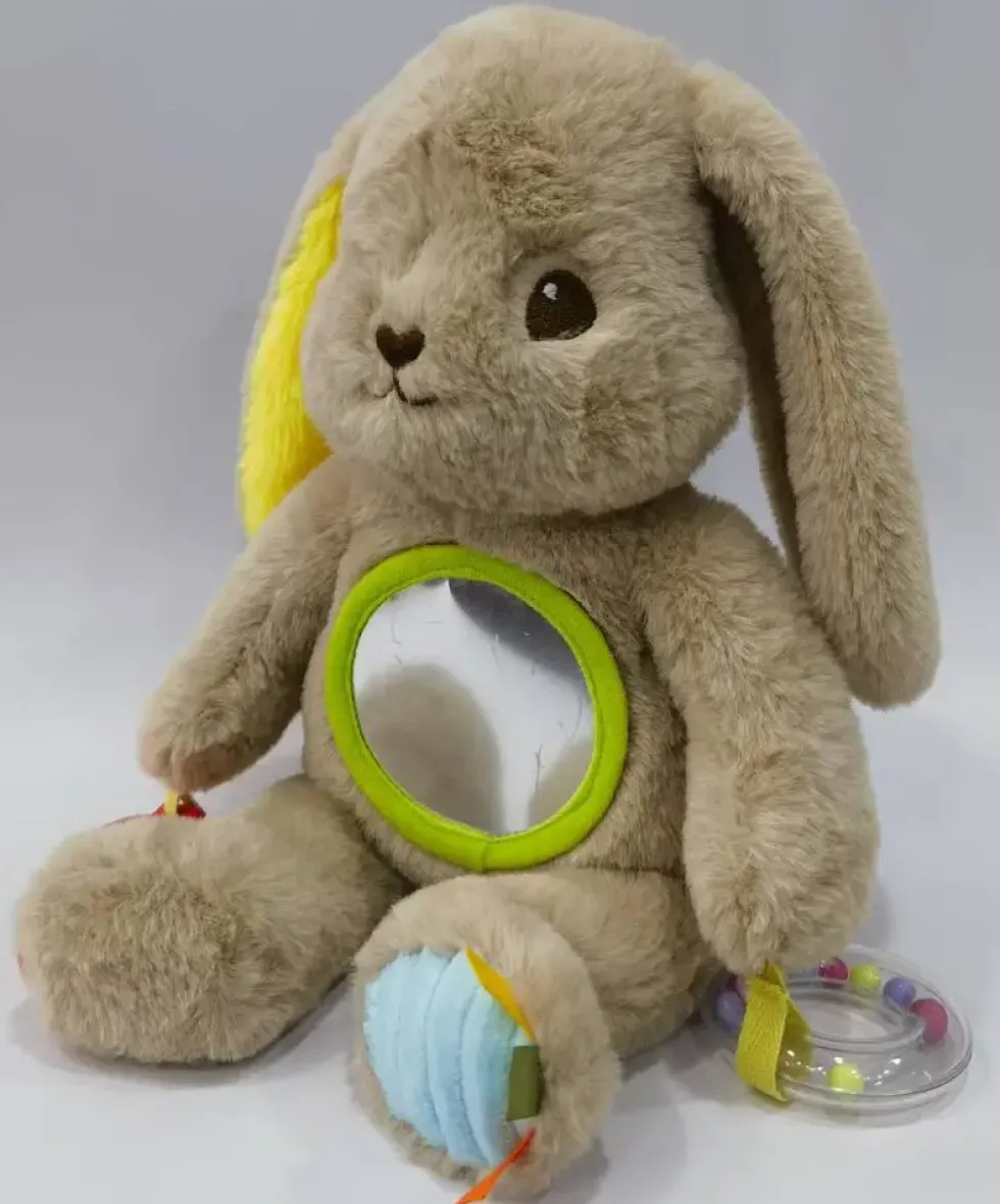 PELUCHE LAPIN 5 SENS - 25CM