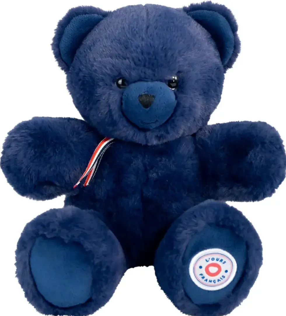 PELUCHE - L’OURS FRANCAIS 35 CM BLEU REVES