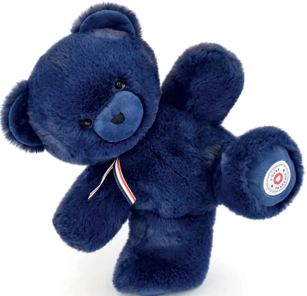 PELUCHE - L’OURS FRANCAIS 35 CM BLEU REVES