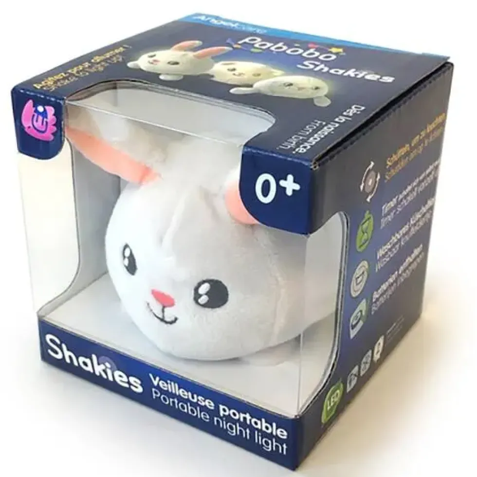 PELUCHE LUMINEUSE SHAKIES LAPIN VEILLEUSE