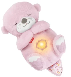 PELUCHE MA LOUTRE CALINS BONNE NUIT - ROSE
