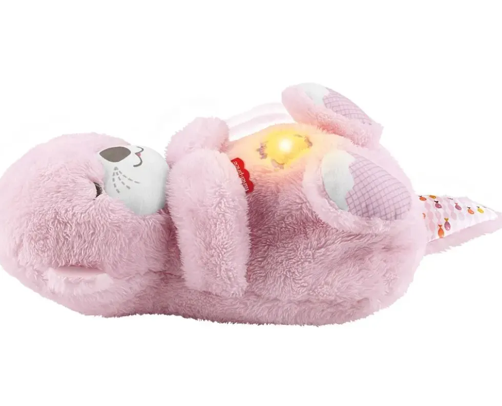 PELUCHE MA LOUTRE CALINS BONNE NUIT - ROSE