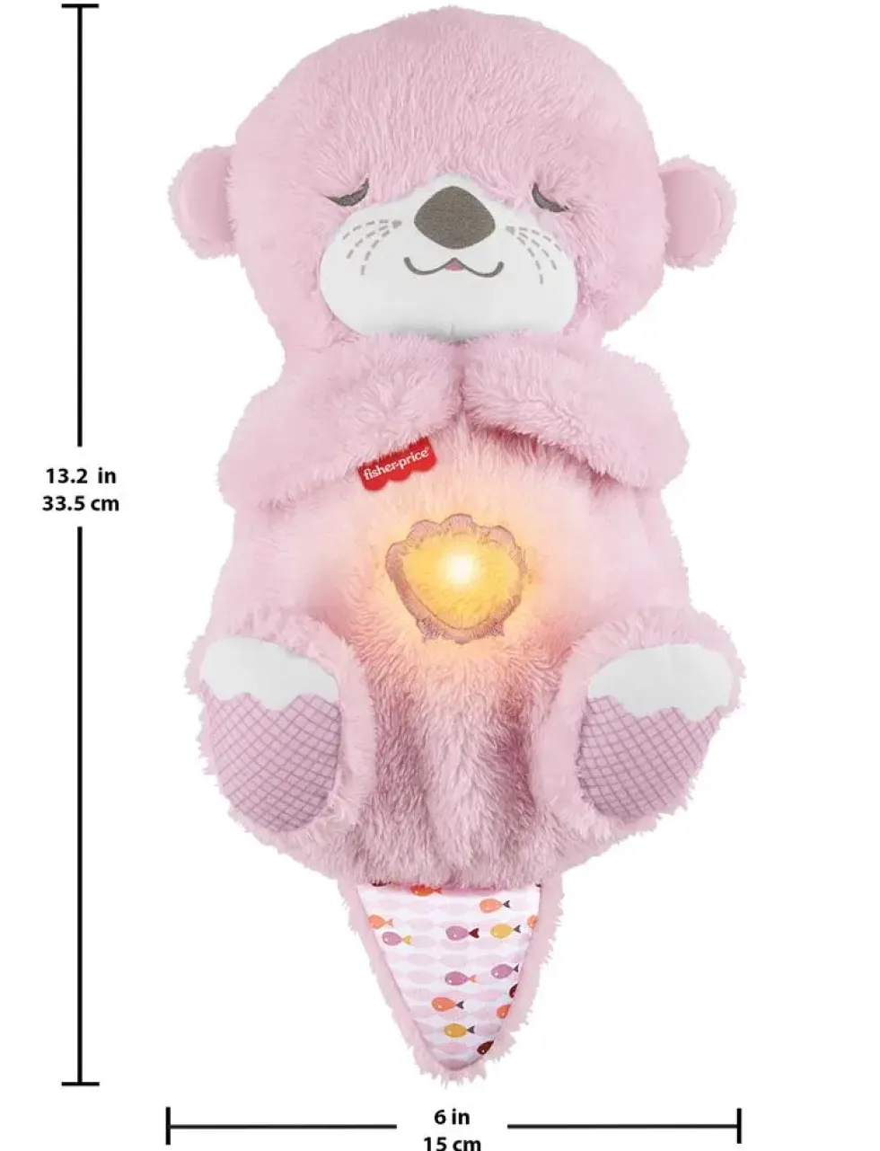 PELUCHE MA LOUTRE CALINS BONNE NUIT - ROSE