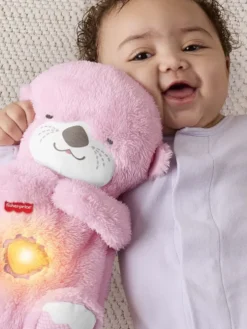 PELUCHE MA LOUTRE CALINS BONNE NUIT - ROSE