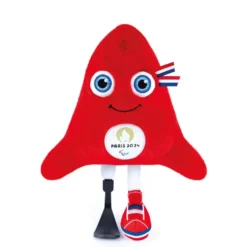 PELUCHE MASCOTTE LESPHRYGES - JEUX PARALYMPIQUES PARIS 2024 - 28 CM