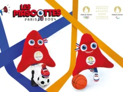PELUCHE MASCOTTE LESPHRYGES - JEUX PARALYMPIQUES PARIS 2024 - 28 CM