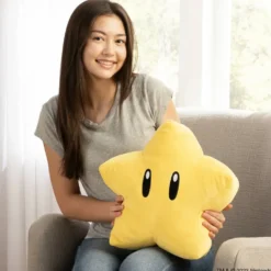 PELUCHE MOCCHI MOCCHI MARIO SUPER ETOILE 40 CM