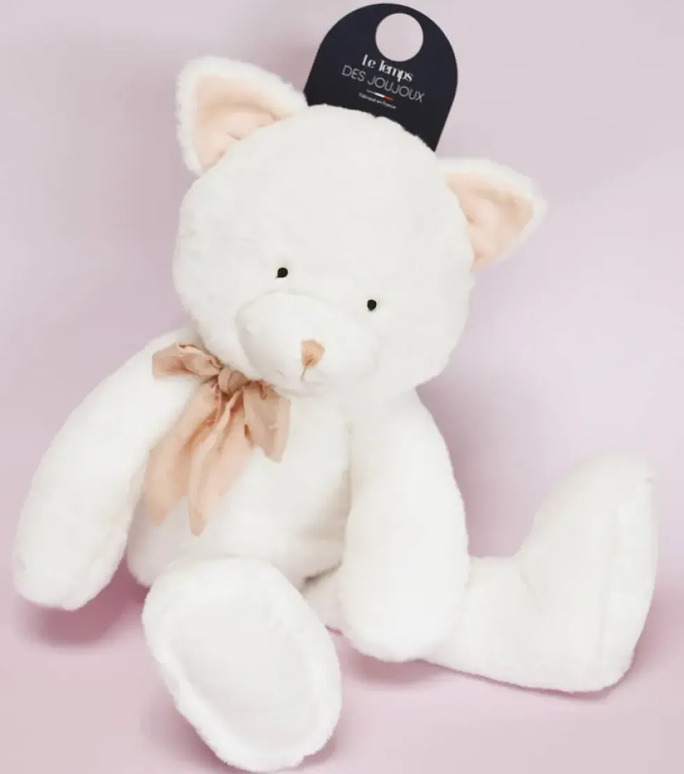 PELUCHE PACHA LE CHAT BLANC 47 CM