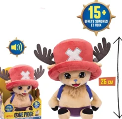 PELUCHE PARLANTE CHOPPER 26 CM – ONE PIECE NETFLIX