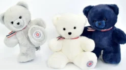 PELUCHE -PETIT OURS 25 CM - BLANC FLOCON