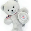 PELUCHE - PETIT OURS 25 CM - GRIS PERLE