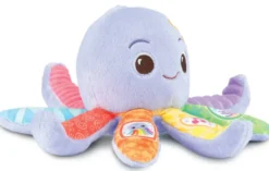 PELUCHE - PIEUVRE MUSICALE LILA