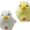 PELUCHE POUSSIN AVEC SON 9 CM