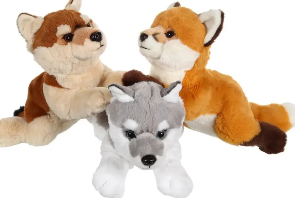 PELUCHE RENARD OULOUP ALLONGE 30 CM
