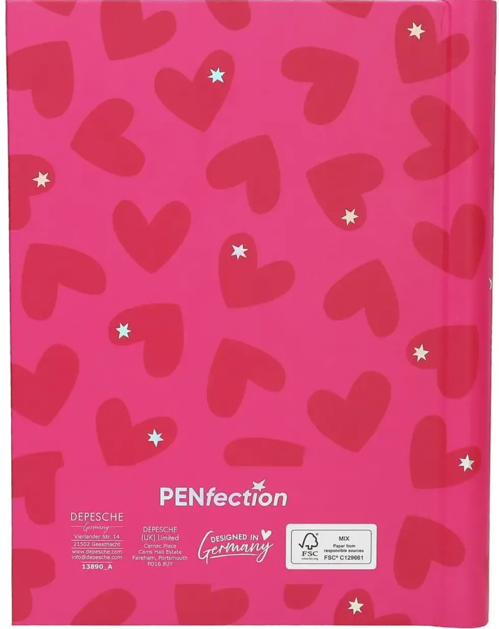 PENFECTION CARNET AVEC JEU DE STYLOS HEART