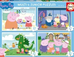 PEPPA PIG MULTI 4 JUNIORPUZZLE20-40-60-80 PIECES