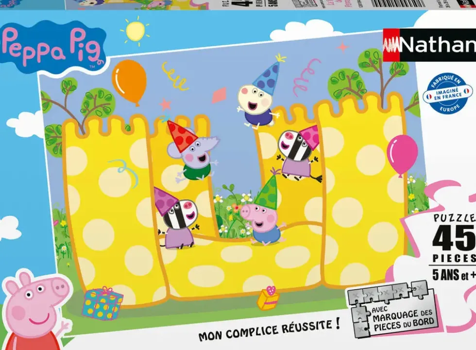 PEPPA PIG - NATHAN PUZZLE 45 PIECES - LA FETE DE PEPPA PIG