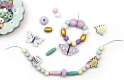 PERLES - COFFRET PERLES BOIS PAPILLON