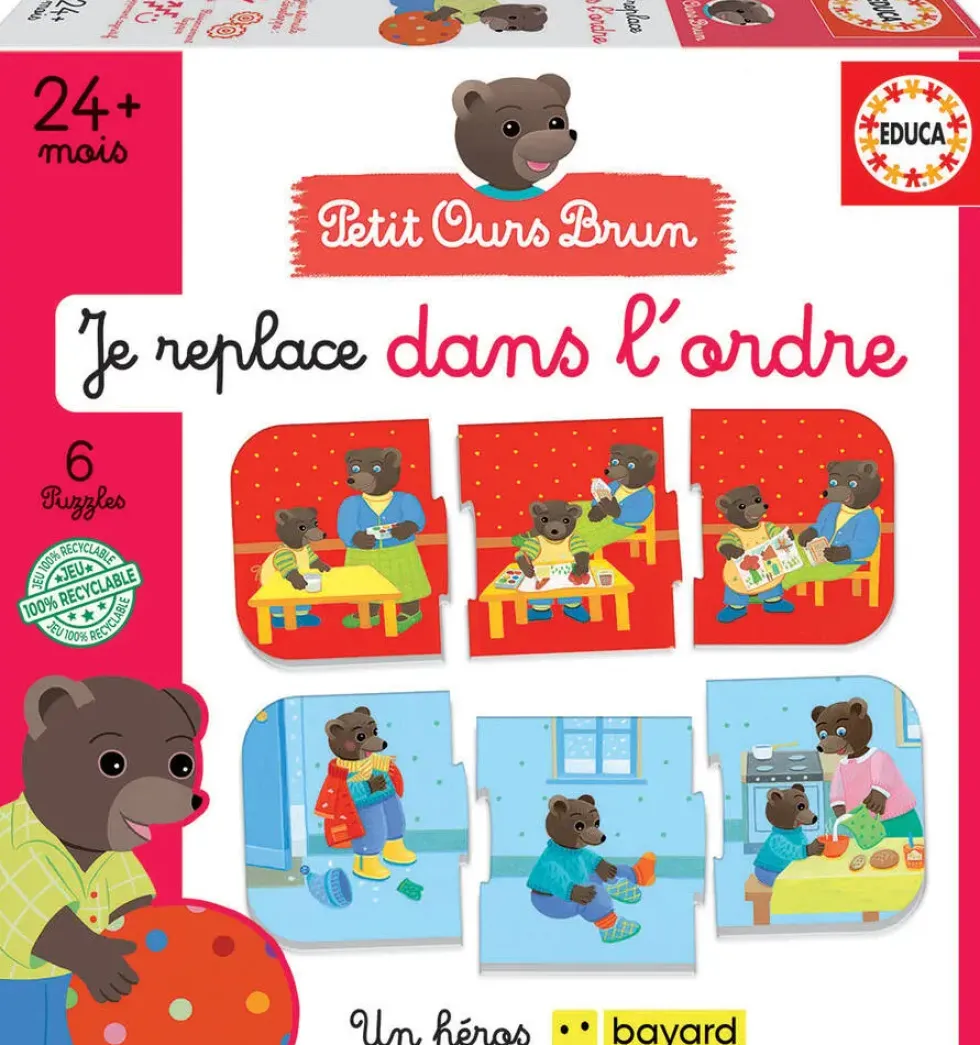 PETIT OURS BRUN - JE REPLACE DANS L'ORDRE