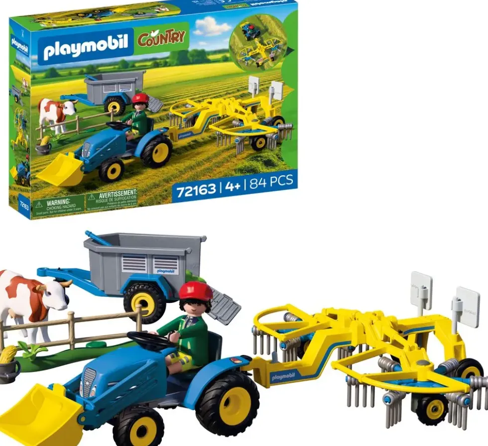 PETIT TRACTEUR AVEC ANDAINEUR A FOIN 72163