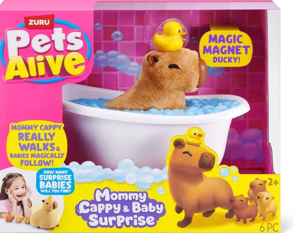 PETS ALIVE MAMAN CAPYBARA ET BEBE SURPRISE