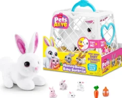 PETS ALIVE - PELUCHE MOMMY BUNNY & BABY SURPRISE