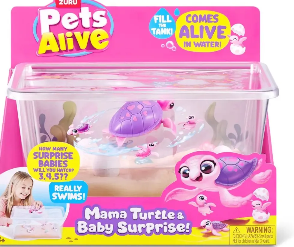 PETS ALIVE - SET MAMAN TORTUE ET BEBE SURPRISE