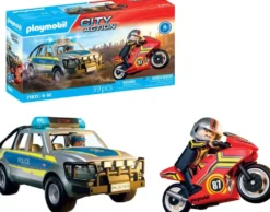 PICK-UP DE POLICE, MOTO ET 2 PERSONNAGES-71875