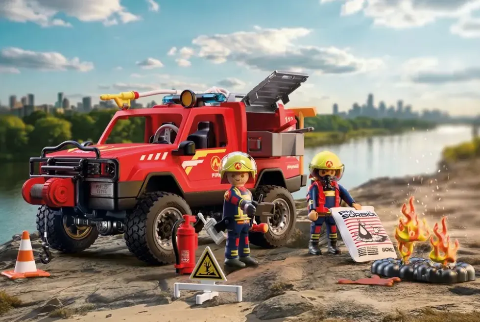 PICK-UP DE POMPIERS & 2 PERSONNAGES 72194