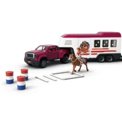 PICK-UP ET SA GRANDE REMORQUE EQUESTRE