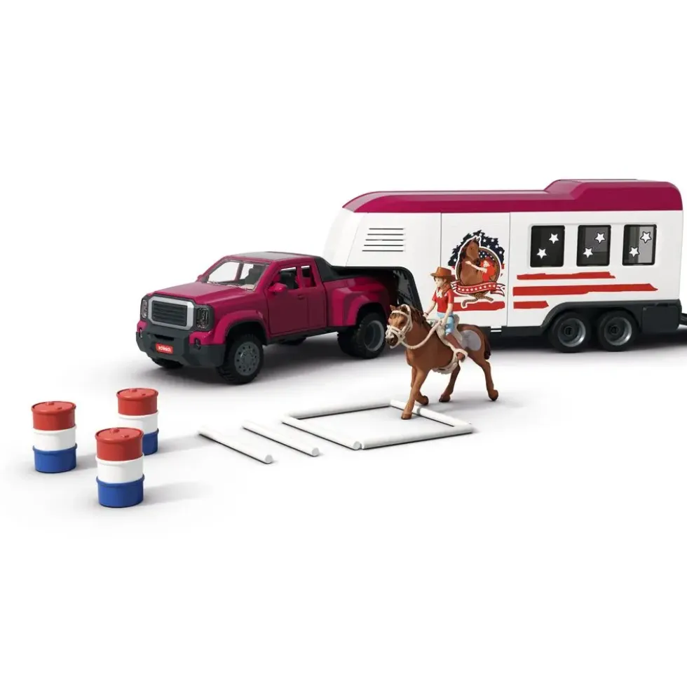 PICK-UP ET SA GRANDE REMORQUE EQUESTRE
