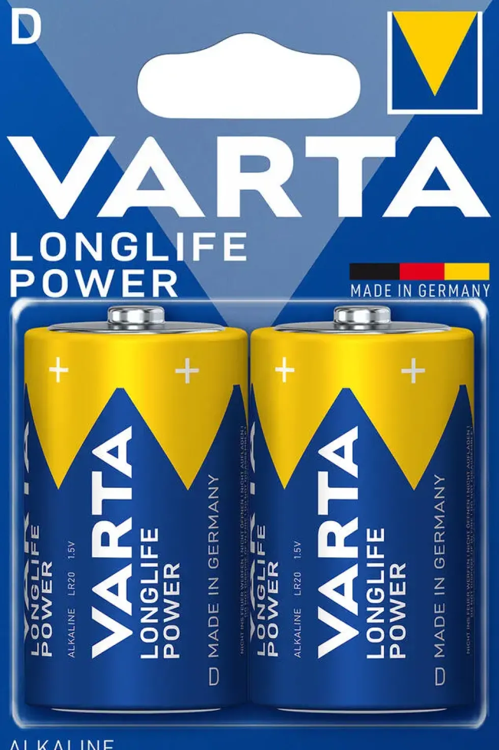 2 PILES LR20 LONGLIFE POWER