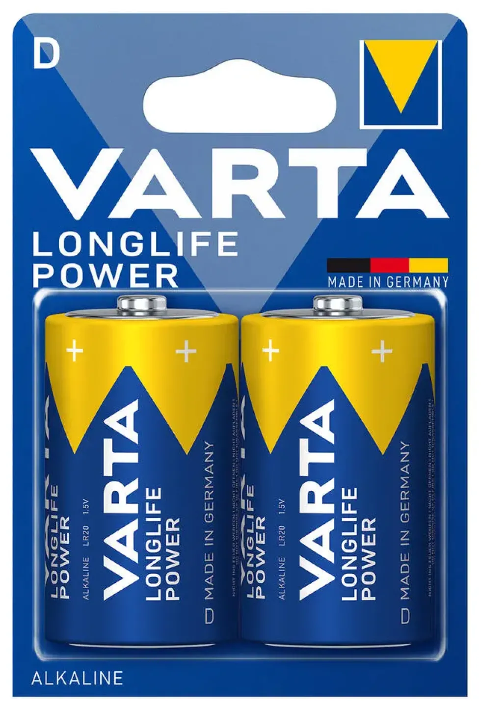 2 PILES LR20 LONGLIFE POWER