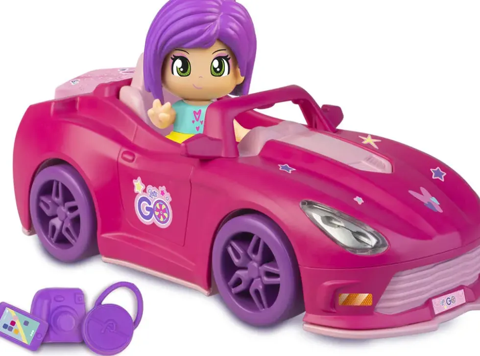 PINYPON - LET'S GO VOITURE AVEC FIGURINE ET ACCESSOIRES