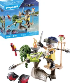 PIRATE AVEC ARBALETE ET POISSONS A VISER - 71795