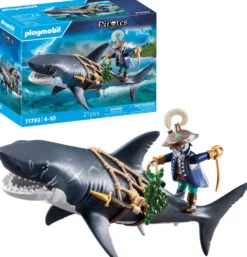 PIRATE ET REQUIN AVEC MACHOIRE ARTICULEE - 71793