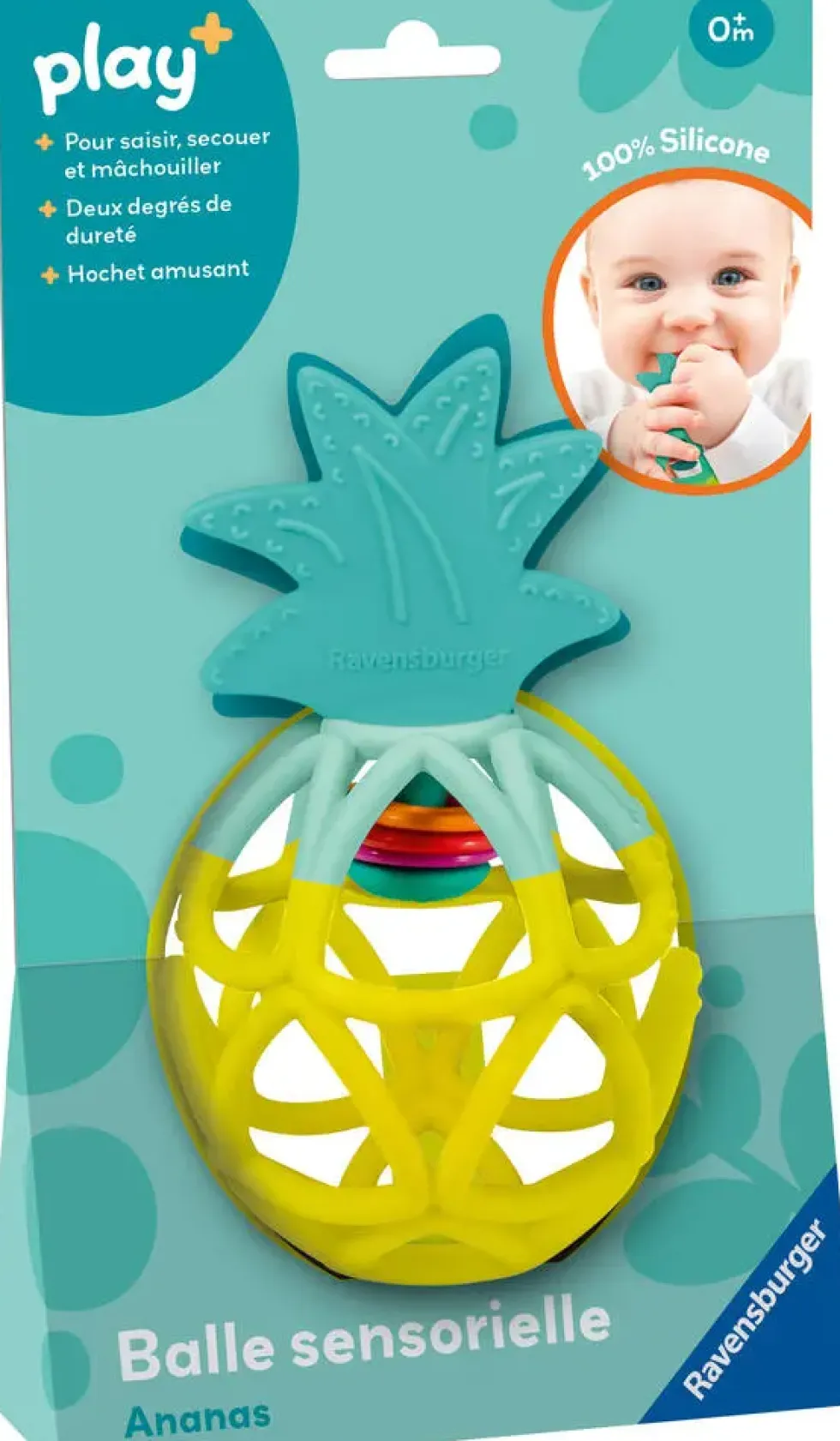 PLAY+- BALLE SENSORIELLE ANANAS