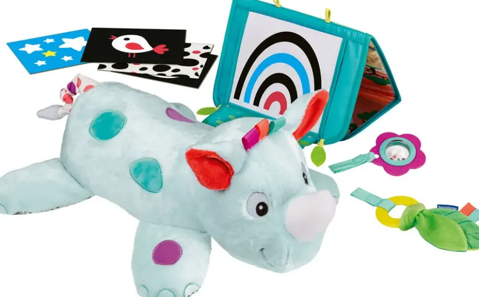 PLAY+- COUSSIN D'ACTIVITES RHINOCEROS