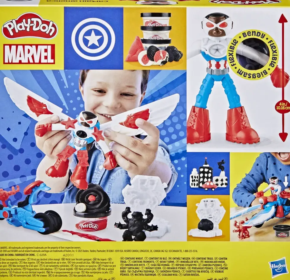 PLAY-DOH MARVEL CAPTAIN AMERICA MOTO TRANSFORMERS NSFORMERS NCHANTE