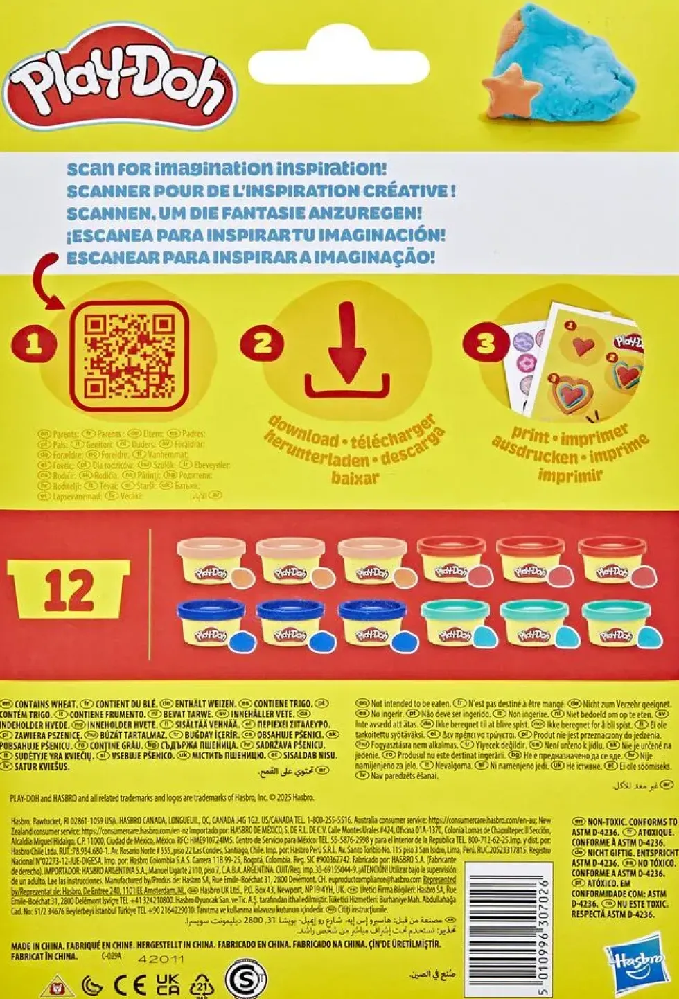 PLAY-DOH - PACK DE 12 L'IMAGINATION EN FETE