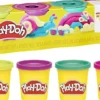 PLAY-DOH - PACK DE 4 POTS VIBRANT