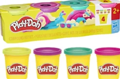 PLAY-DOH - PACK DE 4 POTS VIBRANT