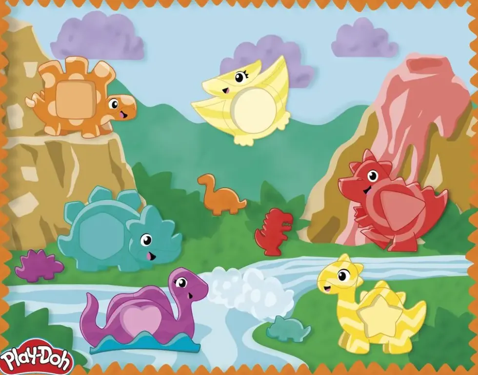PLAY-DOH STARTERS DINO DES FORMES ET COULEURS