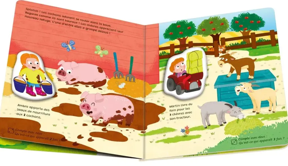 PLAY + MON PREMIER LIVRE AIMANTE : APPRENDRE LES CHIFFRES A LA FERME