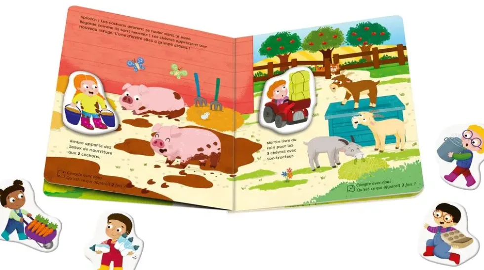 PLAY + MON PREMIER LIVRE AIMANTE : APPRENDRE LES CHIFFRES A LA FERME