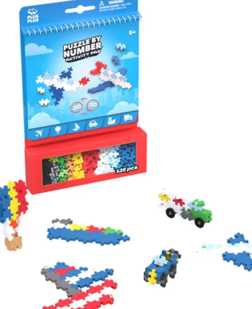 PLUS PLUS -BLOC D'ACTIVITE - TRANSPORT - 125 PIECES