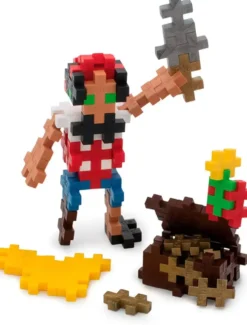 PLUS PLUS -- JEU DE CONSTRUCTION TUBE PIRATE - 100 PIECES