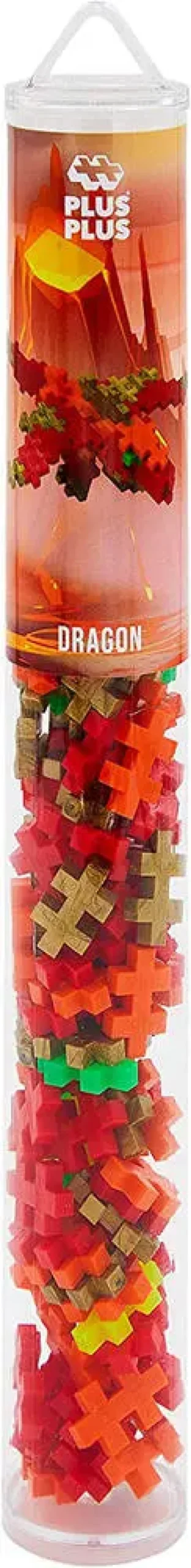 PLUS PLUS -JEU DE CONSTRUCTION TUBE DRAGON - 100 PIECES