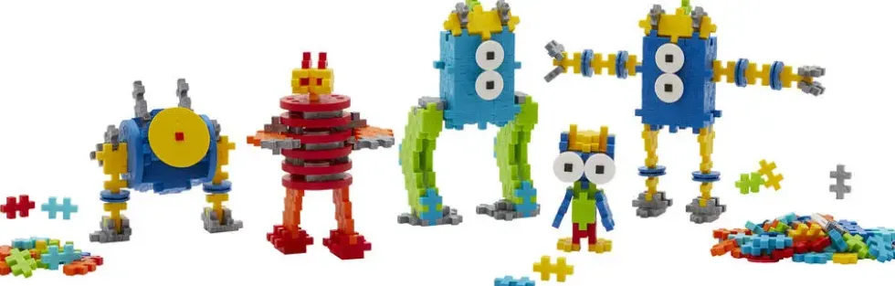 PLUS PLUS -- KIT DECOUVERTE ROBOTS - 275 PIECES